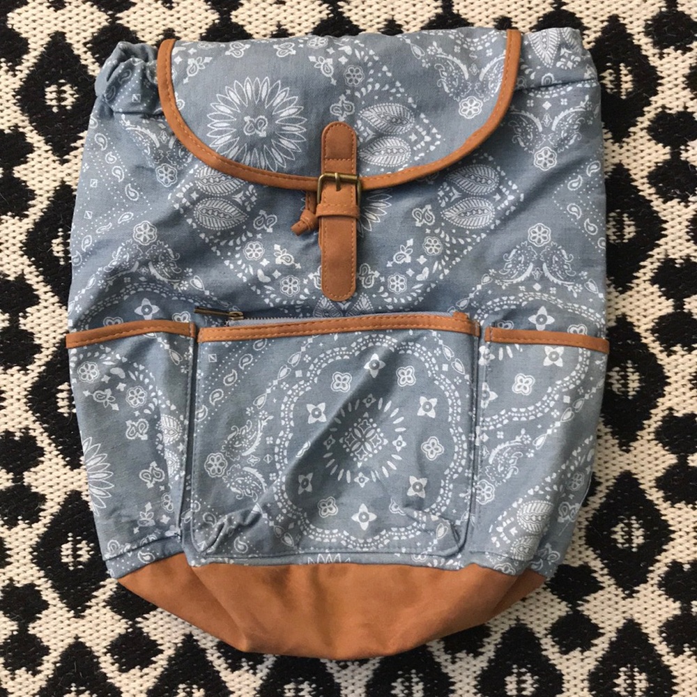 Denim backpack